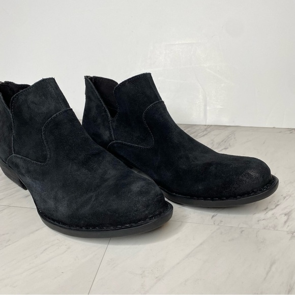 Born Beth Black Distressed Suede Bootie 9 1/2 M - Picture 10 of 15